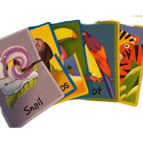 First Words Puzzle set Homeschooling Preschool Pre-K - 1st Grade Reading Skills - Picture 7 of 7